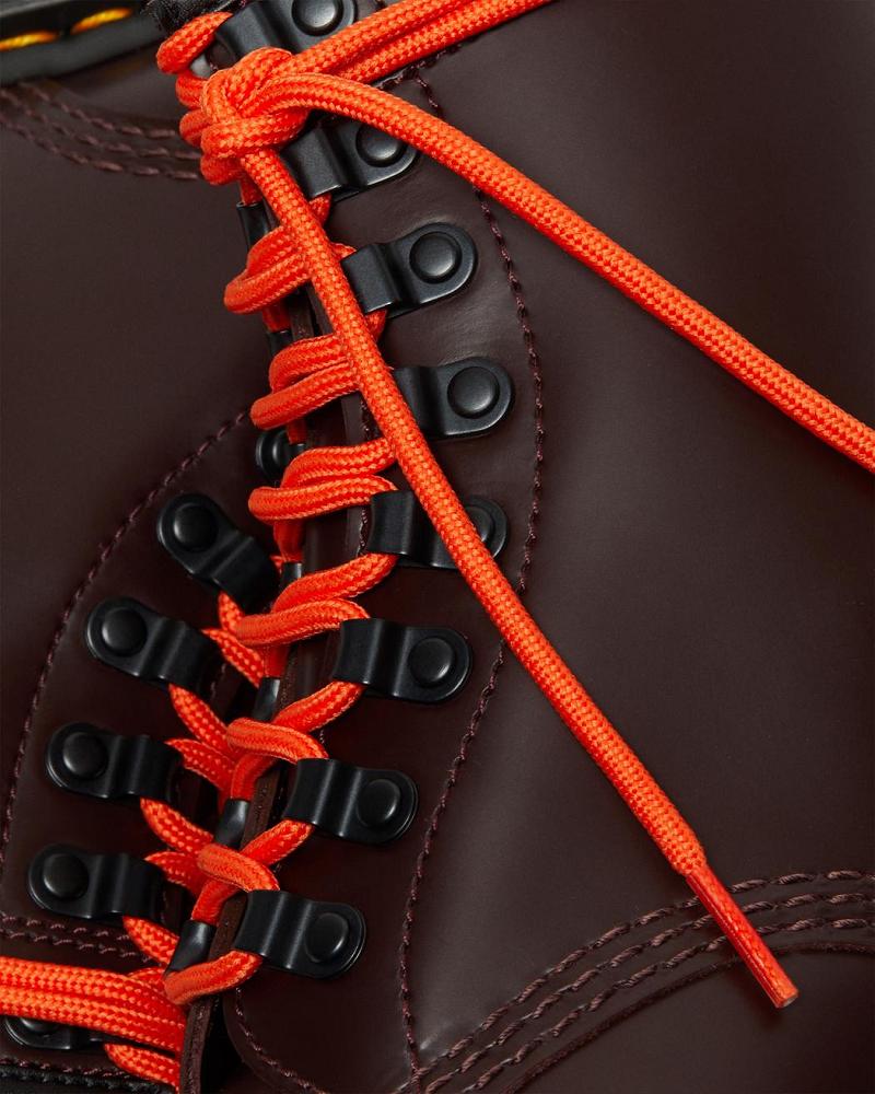 Dr Martens 1460 Ben Smooth Lær Snørestøvletter Dame Rød | Norge 623FDN